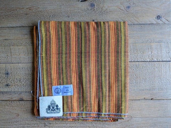 Soft cotton striped scarf, handwoven in Nepal from Shakti.ism