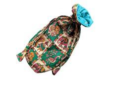 The perfect reusable gift bag, Handmade Kalamkari Cotton Pouch, Bottle Gift Bag via Shakti.ism