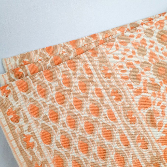 Block-printed organic cotton placemats (set of 2) from Shakti.ism