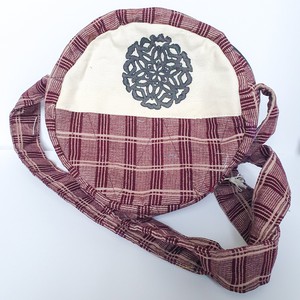 Round sari shoulder bag from Shakti.ism