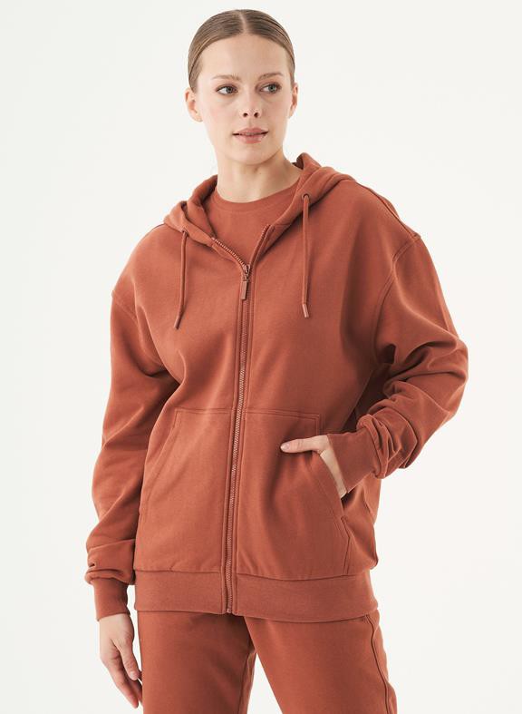 Unisex Zip-Up Hoodie Junda Cinnamon from Shop Like You Give a Damn