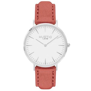 Dames Horloge Hymnal Zilver, Wit & Koraal from Shop Like You Give a Damn