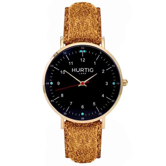 Moderna Tweed Horloge Goud, Zwart & Camel from Shop Like You Give a Damn