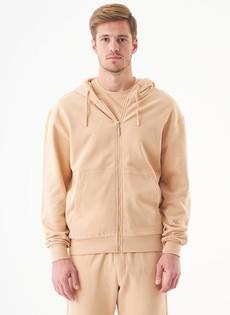 Unisex Zip-Up Hoodie Junda Beige via Shop Like You Give a Damn