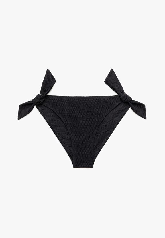 Bikini Slip Halesia Zwarte Structuur from Shop Like You Give a Damn