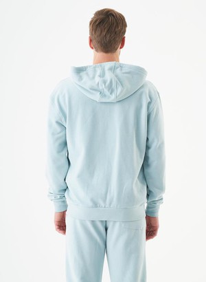 Unisex Zip-Up Hoodie Junda Mint Blue from Shop Like You Give a Damn