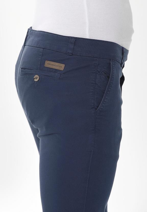 Chinobroek Slim Marineblauw from Shop Like You Give a Damn