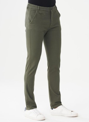 Slim Chino Broek Kaki from Shop Like You Give a Damn