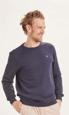 Sweatshirt Basic Badge Donkerblauw via Shop Like You Give a Damn