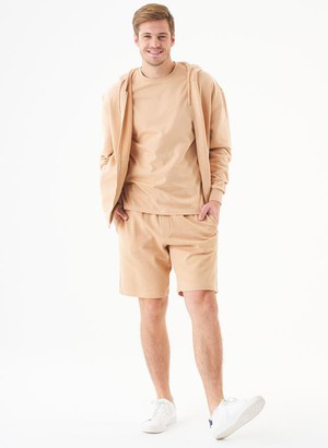 Unisex Zip-Up Hoodie Junda Beige from Shop Like You Give a Damn