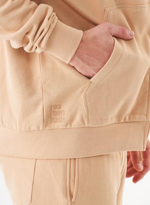 Unisex Zip-Up Hoodie Junda Beige from Shop Like You Give a Damn