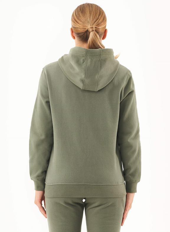 Soft Touch Zipped Hoodie Olive from Shop Like You Give a Damn