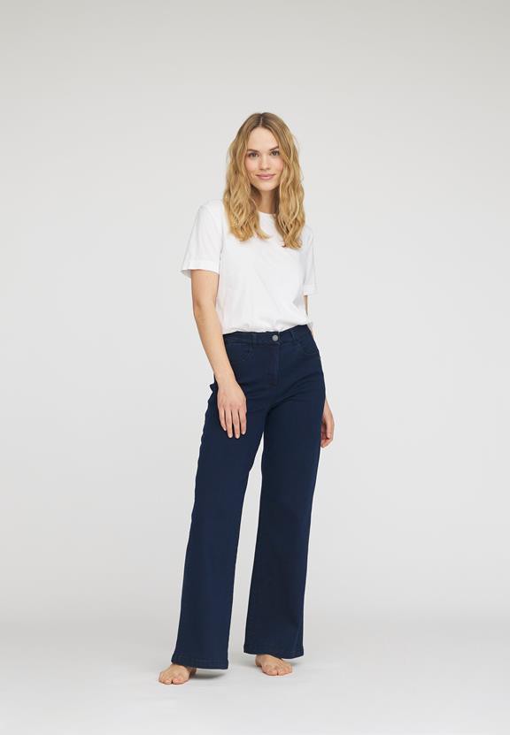 Serene 5-Pocket Loose Ml - Donkerblauw Denim from Shop Like You Give a Damn