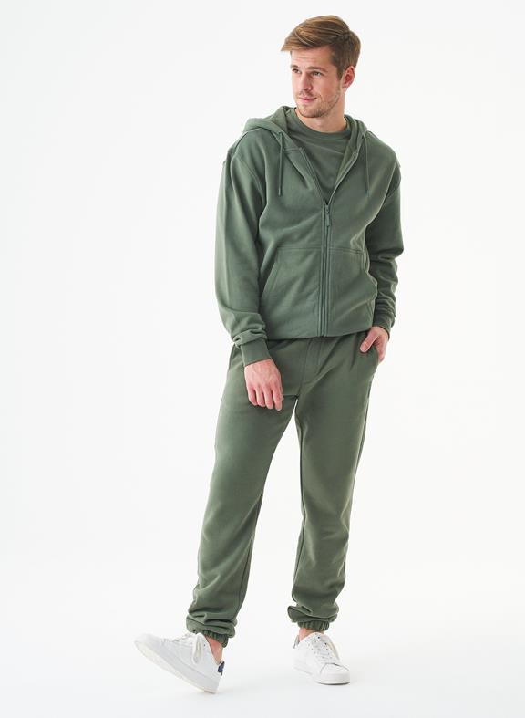 Unisex Zip-Up Hoodie Junda Olive from Shop Like You Give a Damn