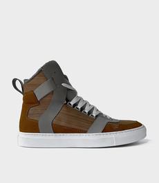 Sneakers Wooden Cube Bruin via Shop Like You Give a Damn