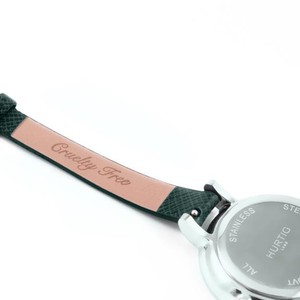 Horloge Amalfi Petite Zilver Wit & Donkergroen from Shop Like You Give a Damn