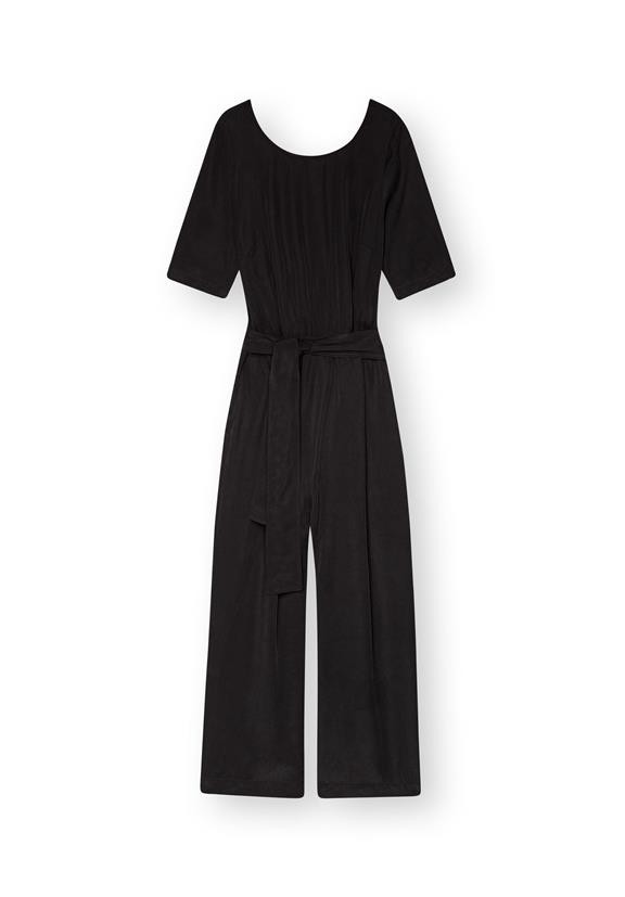 Jumpsuit Staine Halve Mouw Zwart from Shop Like You Give a Damn