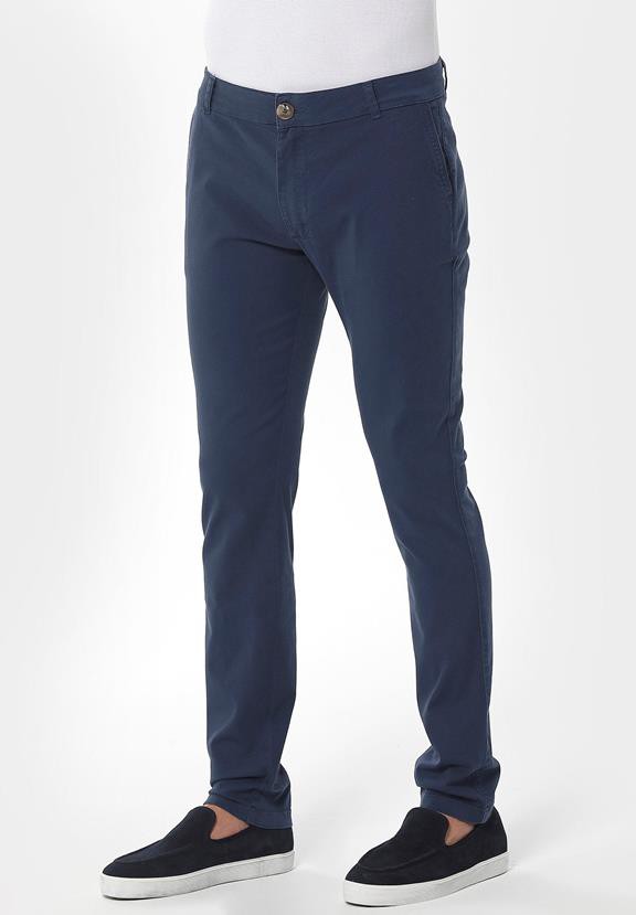 Chinobroek Slim Marineblauw from Shop Like You Give a Damn