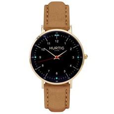 Horloge Moderna Vegan Suede Goud Zwart & Beige via Shop Like You Give a Damn