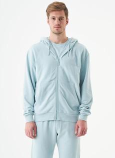 Unisex Zip-Up Hoodie Junda Mint Blue via Shop Like You Give a Damn