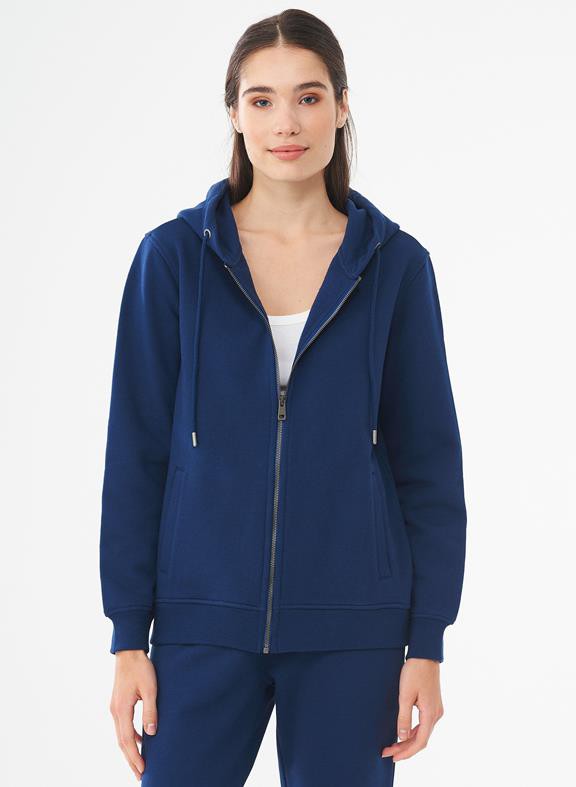 Sweatjack Navy Blauw from Shop Like You Give a Damn