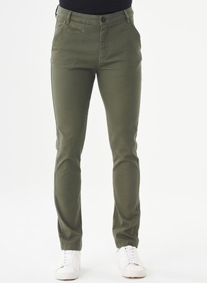 Slim Chino Broek Kaki from Shop Like You Give a Damn