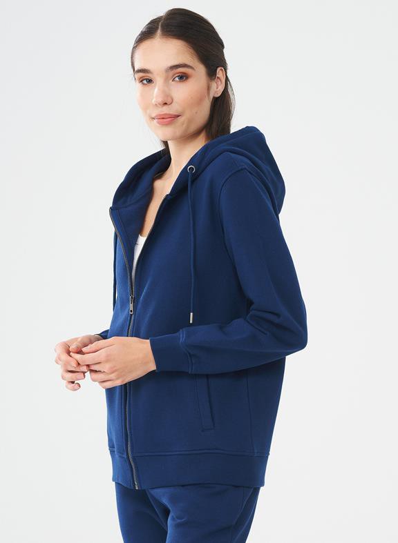 Sweatjack Navy Blauw from Shop Like You Give a Damn