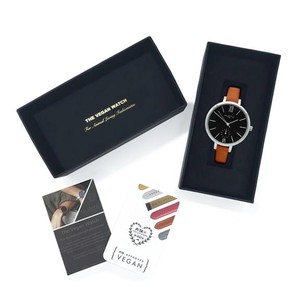 Horloge Amalfi Petite Zilver Zwart & Bruin from Shop Like You Give a Damn