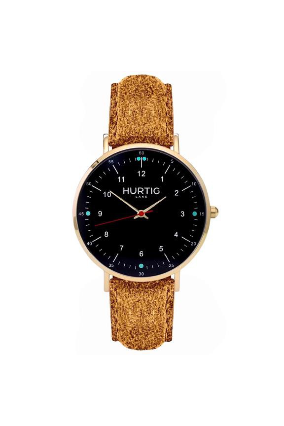 Moderna Tweed Horloge Goud, Zwart & Camel from Shop Like You Give a Damn