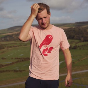 matt sewell red bird organic tee from Silverstick