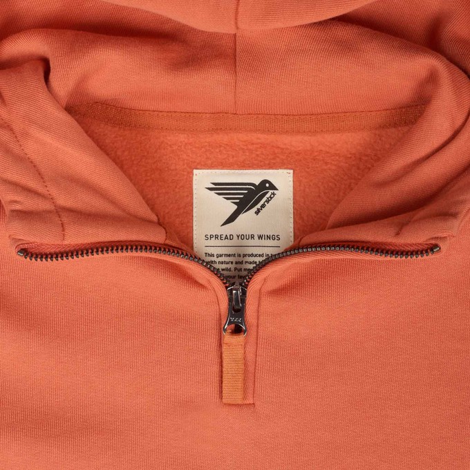 lowe organic cotton quarter zip hoodie from Silverstick