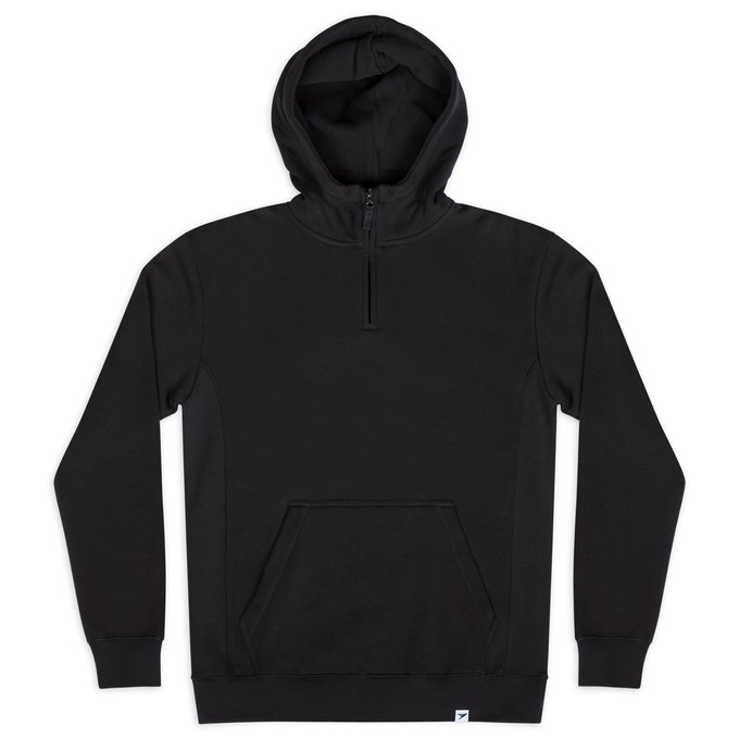 birling organic cotton quarter zip hoodie from Silverstick