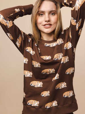 Sleeping Deer Sweater Dames from SNURK