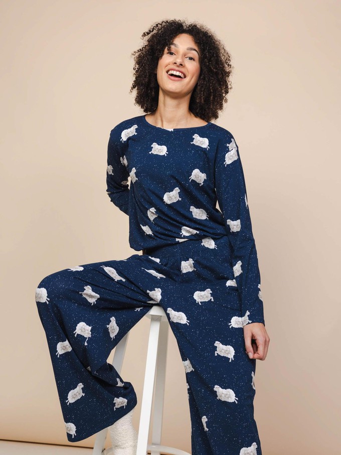 Counting Sheep T-shirt lange mouwen en Wijde broek set Dames from SNURK