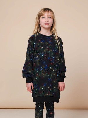 Xmas Lights Sweater Dress Kinderen from SNURK