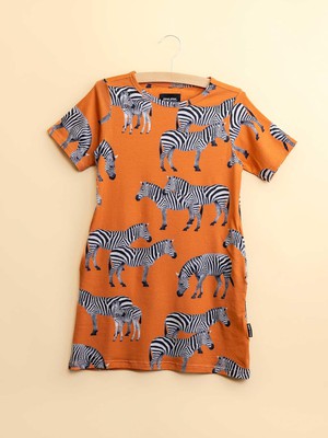 Zebras T-shirt Dress Kinderen from SNURK