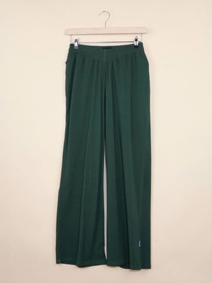 Dark Green Wijde Broek Dames from SNURK