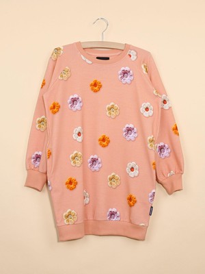 Flower Power Sweater Dress Kinderen from SNURK