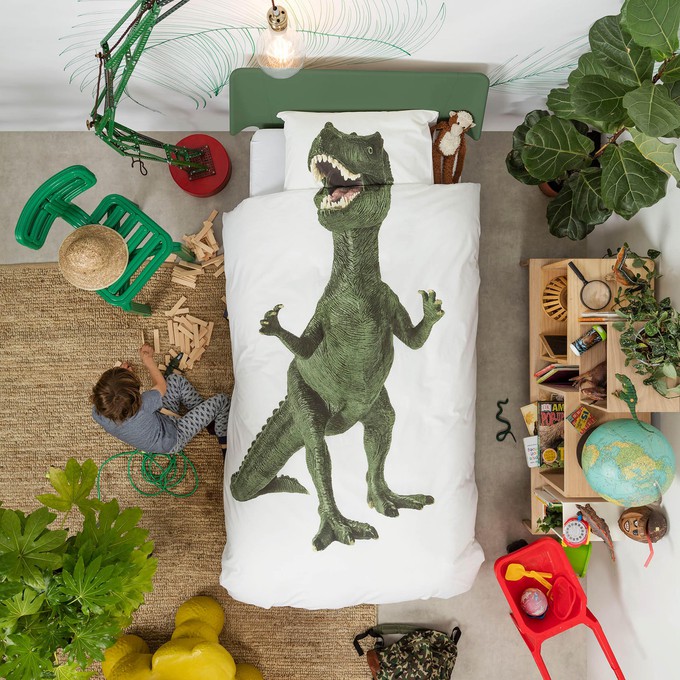 Dino pillow case 60 x 70 cm from SNURK