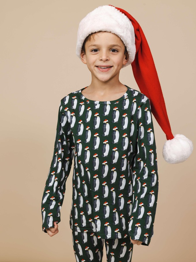 Penguin Xmas T-shirt lange mouwen Kinderen from SNURK