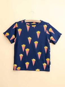 Fries Navy T-shirt Kinderen via SNURK