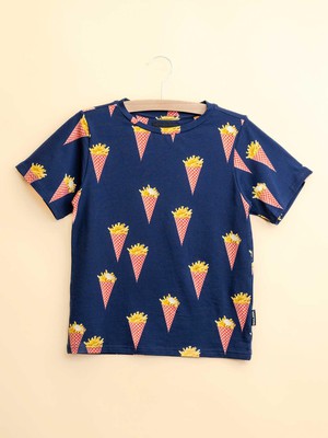 Fries Navy T-shirt Kinderen from SNURK