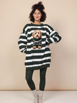 Labradoodle Sweater Dress en Legging set Dames from SNURK