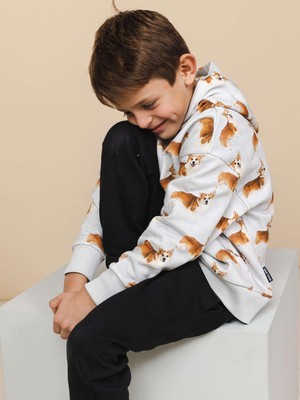 Corgi Time Oversized Hoodie Kinderen from SNURK