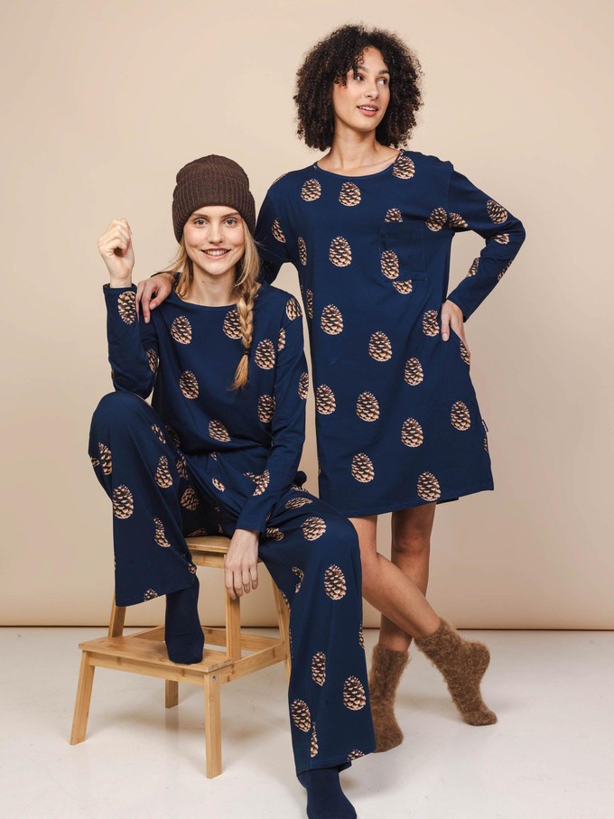 Pinecones T-shirt lange mouwen en Wijde broek set Dames from SNURK