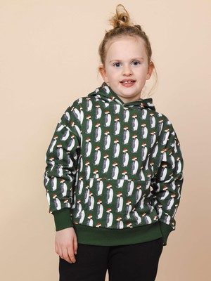 Penguin Xmas Oversized Hoodie Kinderen from SNURK