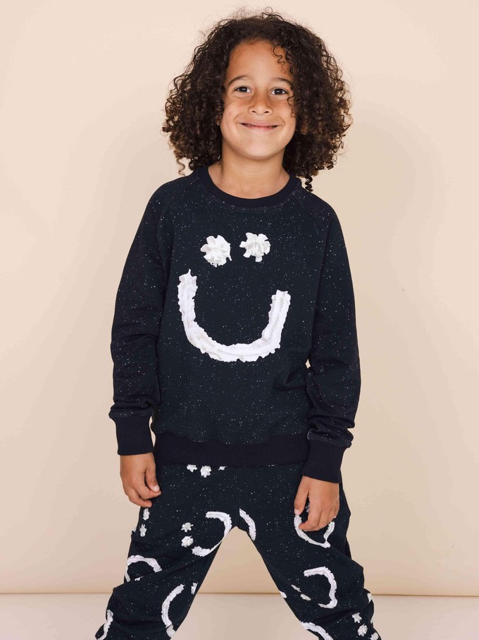 Smiles Black Sweater Kinderen from SNURK