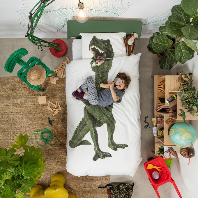 Dino pillow case 60 x 70 cm from SNURK