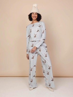 Bunny Bums T-shirt lange mouwen en Wijde broek set Dames from SNURK