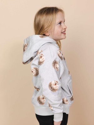 Hedgy Grey Oversized Hoodie Kinderen from SNURK